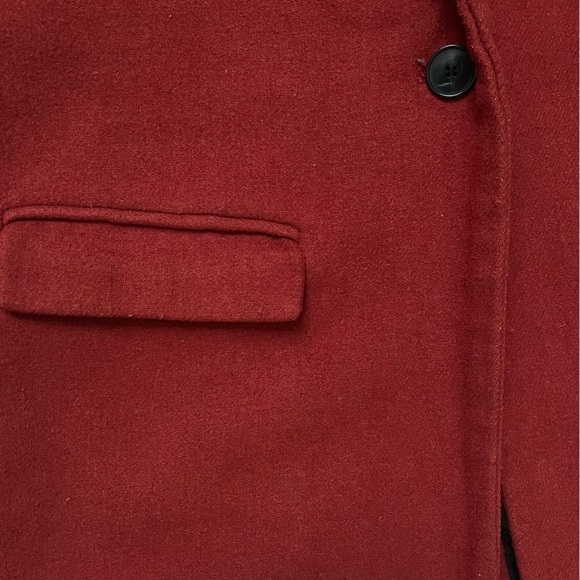 Zara Burgundy Coat - Picture 5 of 5